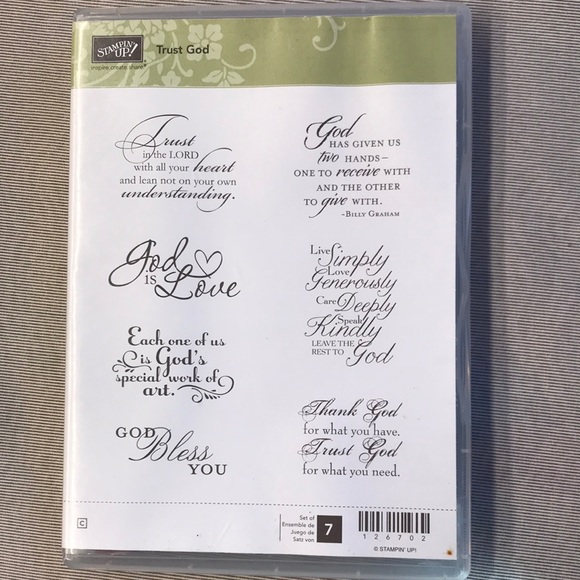 Stampin' Up Stamp Set Trust God - Picture 1 of 3
